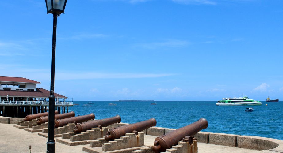 Oude kanonnen Stone Town Zanzibar